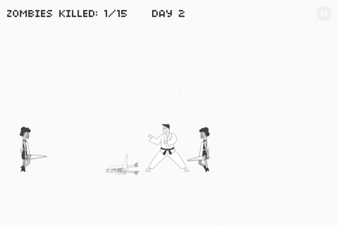 Karateka vs. Zombies: The Casual Action Adventure Game screenshot 3