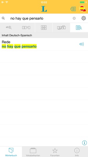 Spanisch <-> Deutsch Wörterbuch Basic mit Sprachausgabe(圖2)-速報App