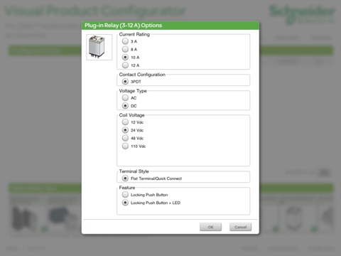 Relays Visual Product Configurator screenshot 2