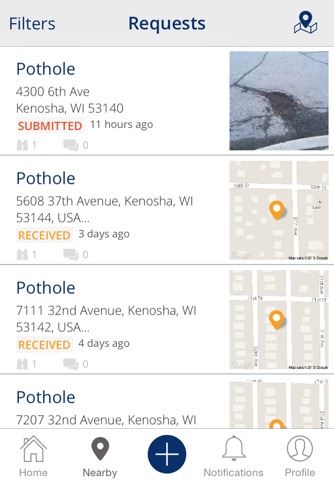 Kenosha City App - náhled