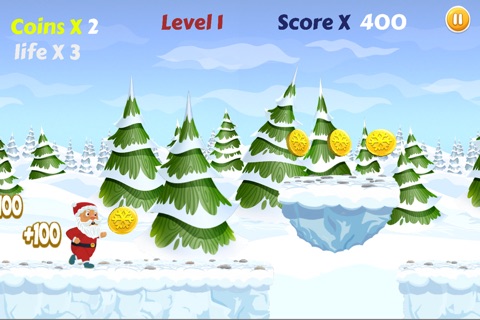 A Santa Run: Fun Christmas Game for Free to Everyone screenshot 2
