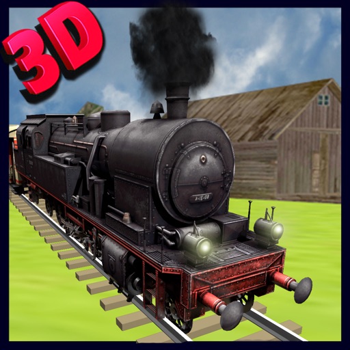 Train Driving simulator 3D - Drive the steam engine on express rail tracks