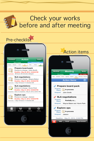 Smart meeting minutes Basic - Schedule check list screenshot 3