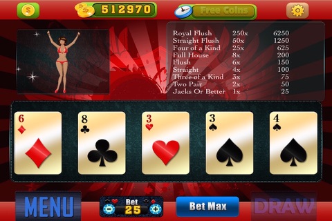 ' AAA Aces Bikini Poker HD - Classic Casino Game & Feel Super Jackpot Christmas Party and Win Mega-millions Prizes - Pro screenshot 4