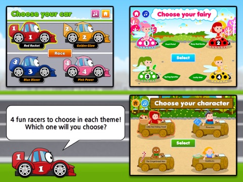 Addition Racer: Hot Cars, Fast Fairies & Fairy Tale Dash HD screenshot 2