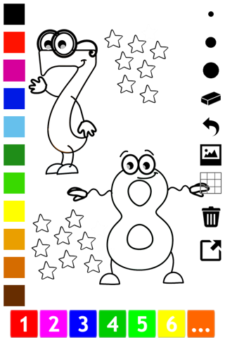 A Numbers Coloring Book for Toddlers: Learn to color and write 1-10 screenshot 4