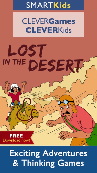 How to cancel & delete Smart Kids : Lost in the Desert Thinking Puzzle Games and Exciting Adventures App from iphone & ipad 1