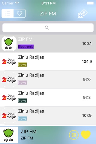 Lithuania Radio Player (Lithuanian / Lietuva / lietuvių kalba radijo) screenshot 2