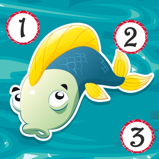 A Fishing Counting Game for Children to learn and play with freshwater fish icon