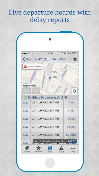 Bus New York City - Enhanced with MTA Bus Time & Official NYC Maps Screenshot 4