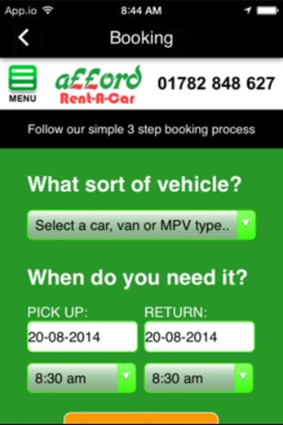 affordrentacar screenshot 2