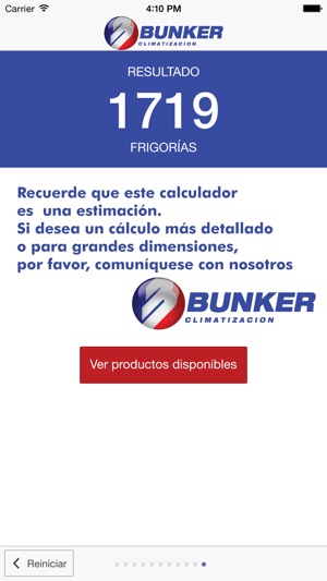 Calculador de Frigorías Bunker Climatización(圖5)-速報App