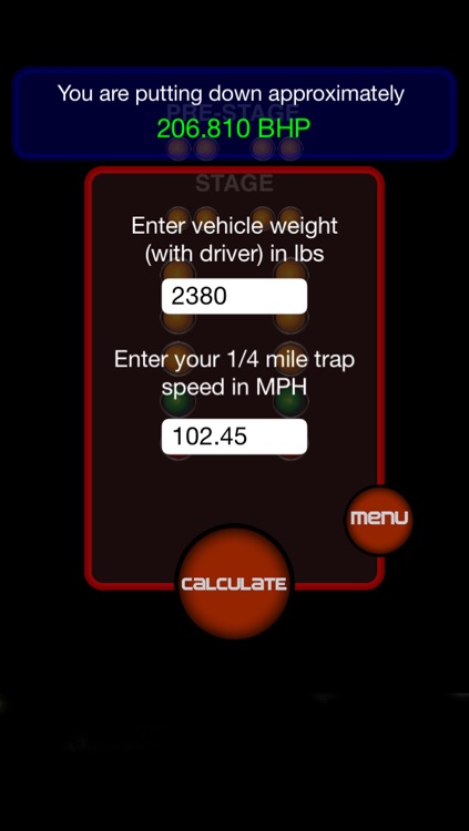 Drag Race Calculator