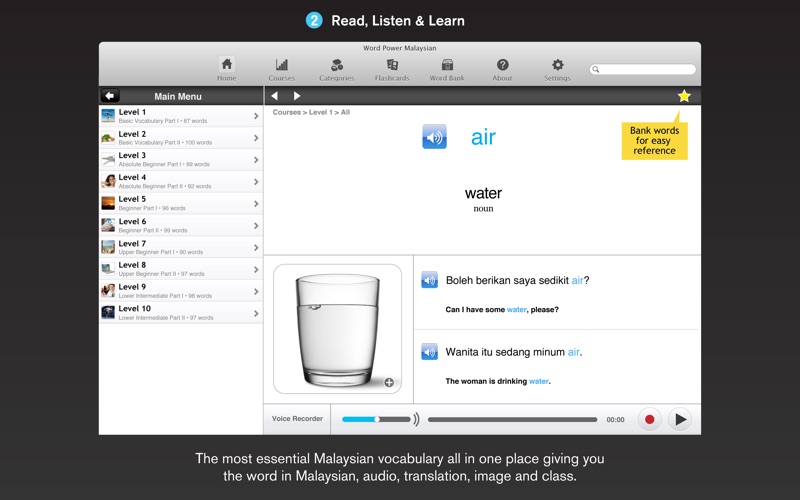 WordPower Learn Malaysian Vocabulary by InnovativeLanguage.com thumbnail 2