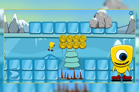 Ice Skating Creature : The Winter Cute Monster Coin Race - Free screenshot 4
