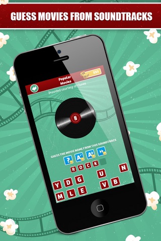 Movie Quest Music Pop Quiz - Guess the word puzzles from pictures, posters and songs. Free! screenshot 2