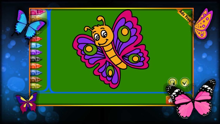 Coloring Book Butterfly screenshot-4