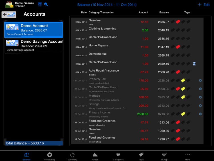 Home Finance Tracker