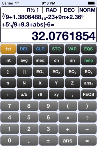Scientific Calculator EQ7 Pro screenshot 3