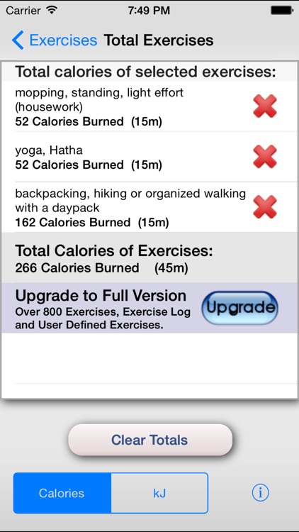 Exercise Calorie Calculator - Calculate the Calories Burned During Exercise screenshot-3