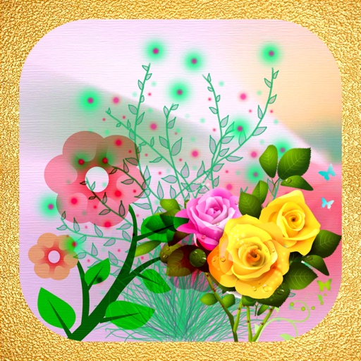 Flower Stickers Pro--Create colourful world icon