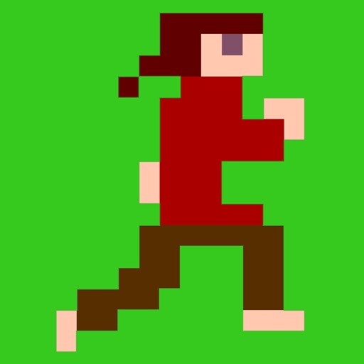 run pixel man