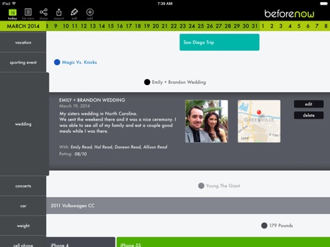 BeforeNow - Personal Timeline Creator and Journal screenshot 2