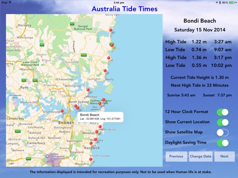 Australia Tide Times screenshot 2