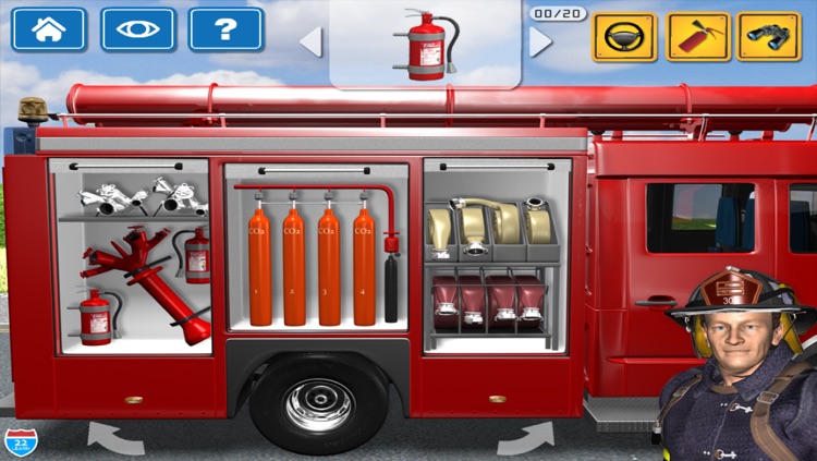 Kids Vehicles 1: Interactive Fire Truck - 3D Games for Little Firefighters and Drivers of Firetrucks by Abby Monkey®