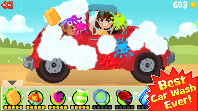 Amazing Car Wash - The funny cars washing game for kids(圖5)-速報App