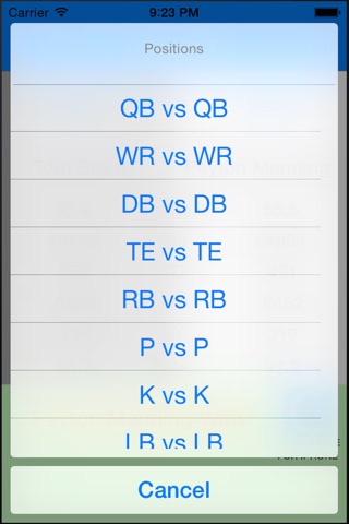 Comparable Football - Stats & Matchups screenshot 3