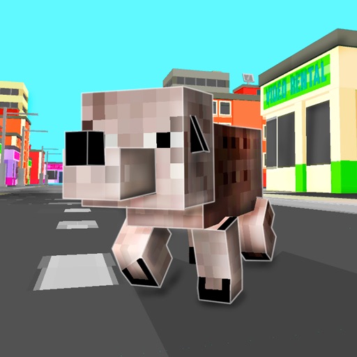 Cube World: Dog Simulator 3D icon