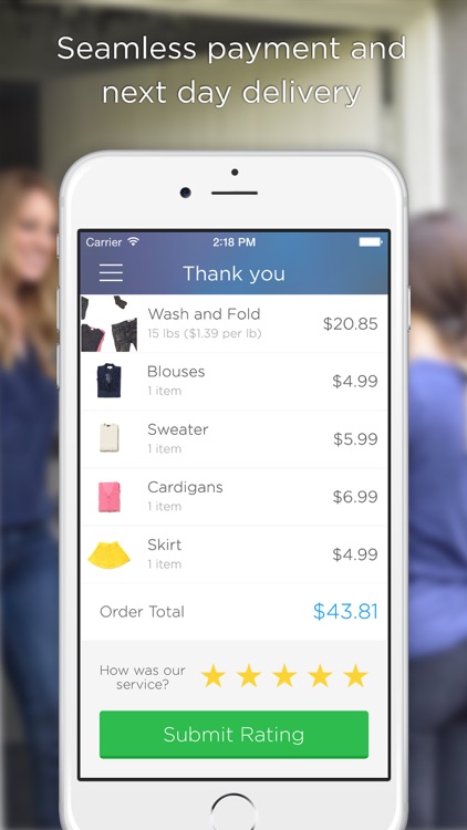 Washio - On demand dry cleaning and laundry delivered screenshot-3