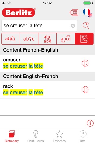 English - French Berlitz Mini Talking Dictionary screenshot 2