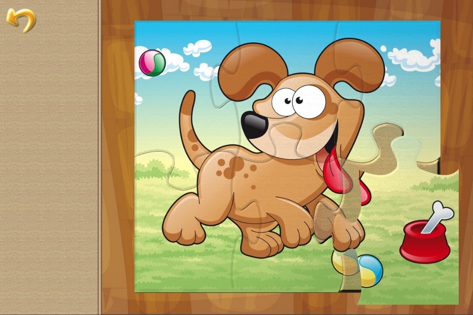 Cute Dogs Jigsaw Puzzles for Kids and Toddlers Lite - Preschool Learning by Tiltan Games screenshot 2