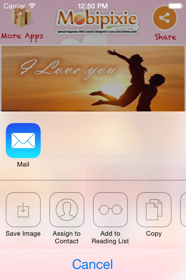 Free I Love You eCards screenshot 3