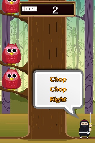 Ninja Chop Wood: Test your speed & reflex game screenshot 2
