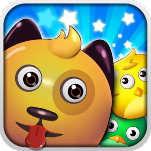 Pet crush hd-The best free puzzel  match 3 game for kids and family. icon