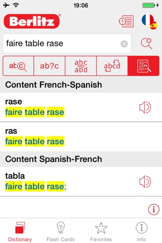 French - Spanish Berlitz Basic Talking Dictionary screenshot 2