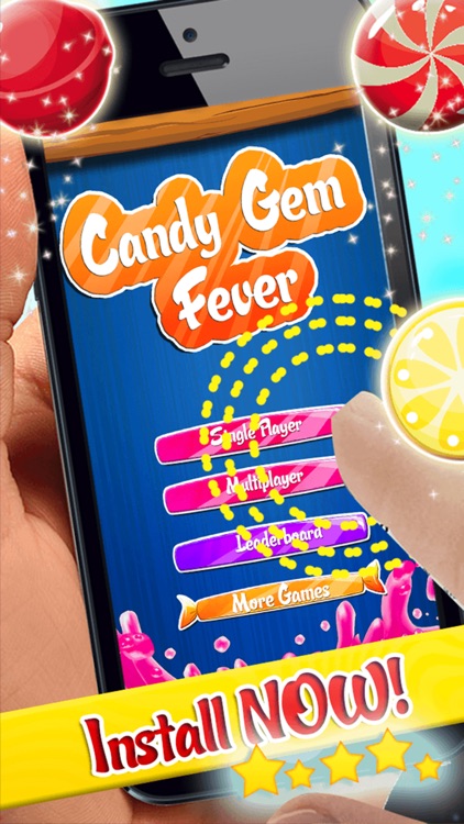 Candy Gem Fever 2015 - Pop Fun Soda Candies Match 3 Puzzle Game screenshot-4
