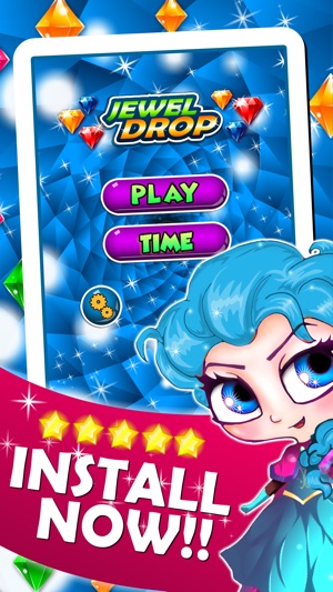 Jewel's Drop Match-3 - diamond game and kids digger's mania (圖4)-速報App