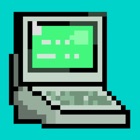 Early Computers – 8 bit Vintage Text Editor & Old Keyboard for Retro ASCII Art Graphics