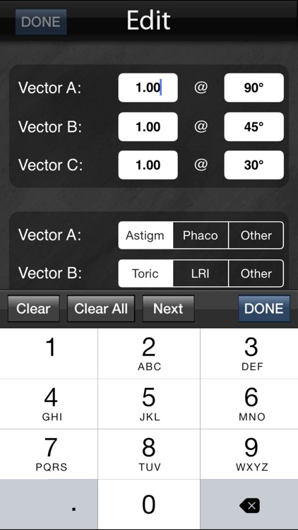 Eye Vectors - Astigmatism analysis. screenshot-4