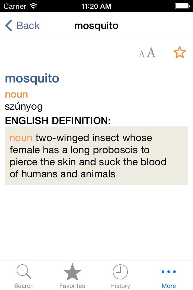Hungarian<>English Dictionary screenshot 3