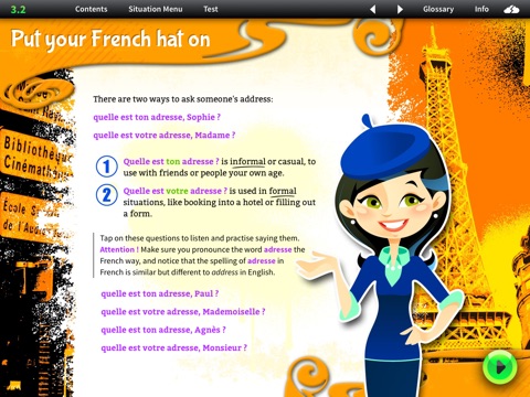 iCan Speak French Level 1 Module 3 screenshot 2