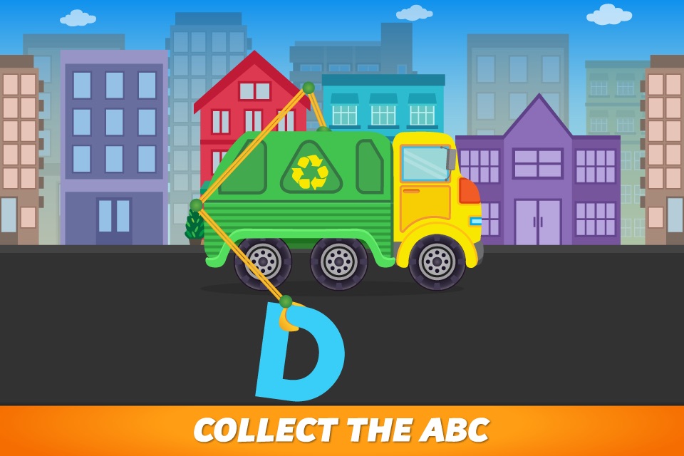 ABC Garbage Truck - an alphabet fun game for preschool kids learning ABCs and love Trucks and Things That Go screenshot 4