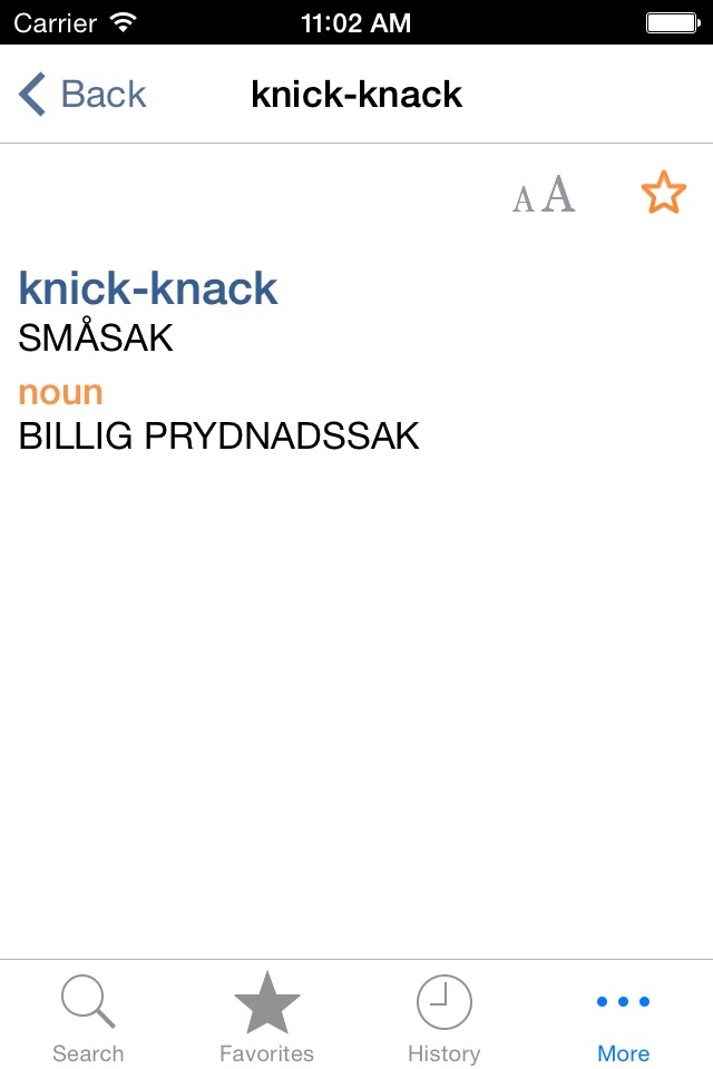 Swedish<>English Dictionary screenshot 4