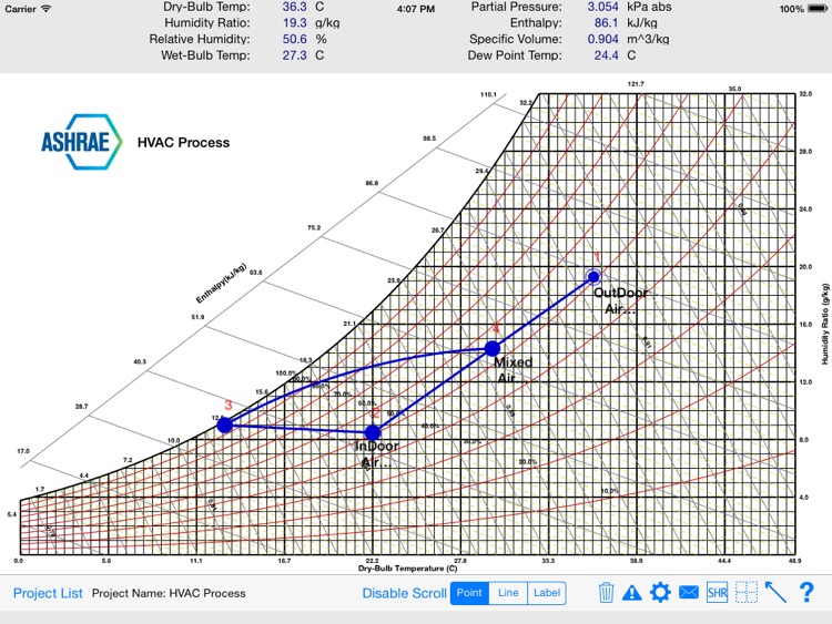 HVAC Psychrometric Chart screenshot-4