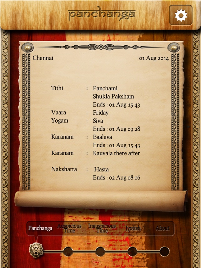 Vedic Panchanga HD(圖1)-速報App