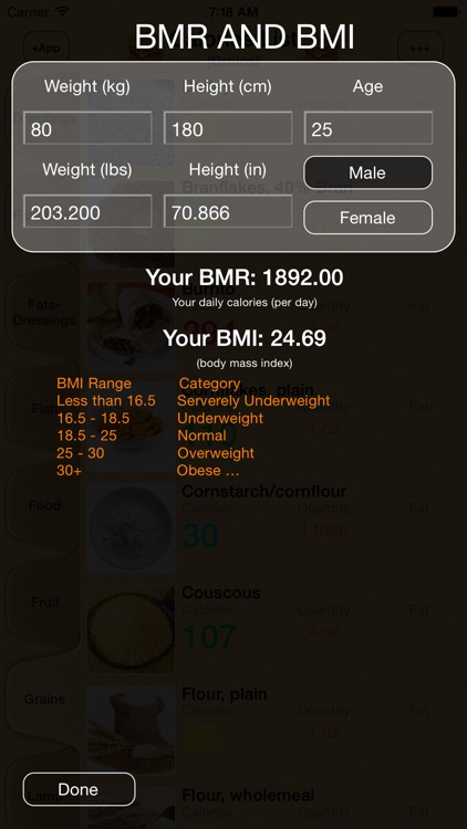 Calories List screenshot-4